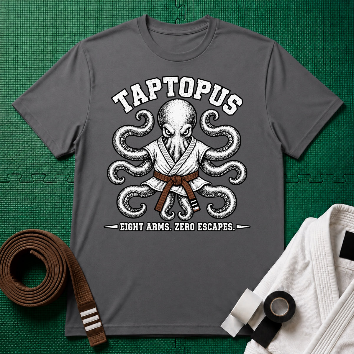 Taptopus Brown Belt T-Shirt