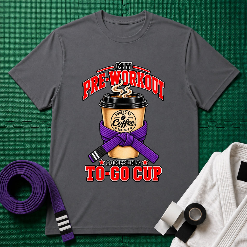 To Go Cup Purple Belt T-Shirt
