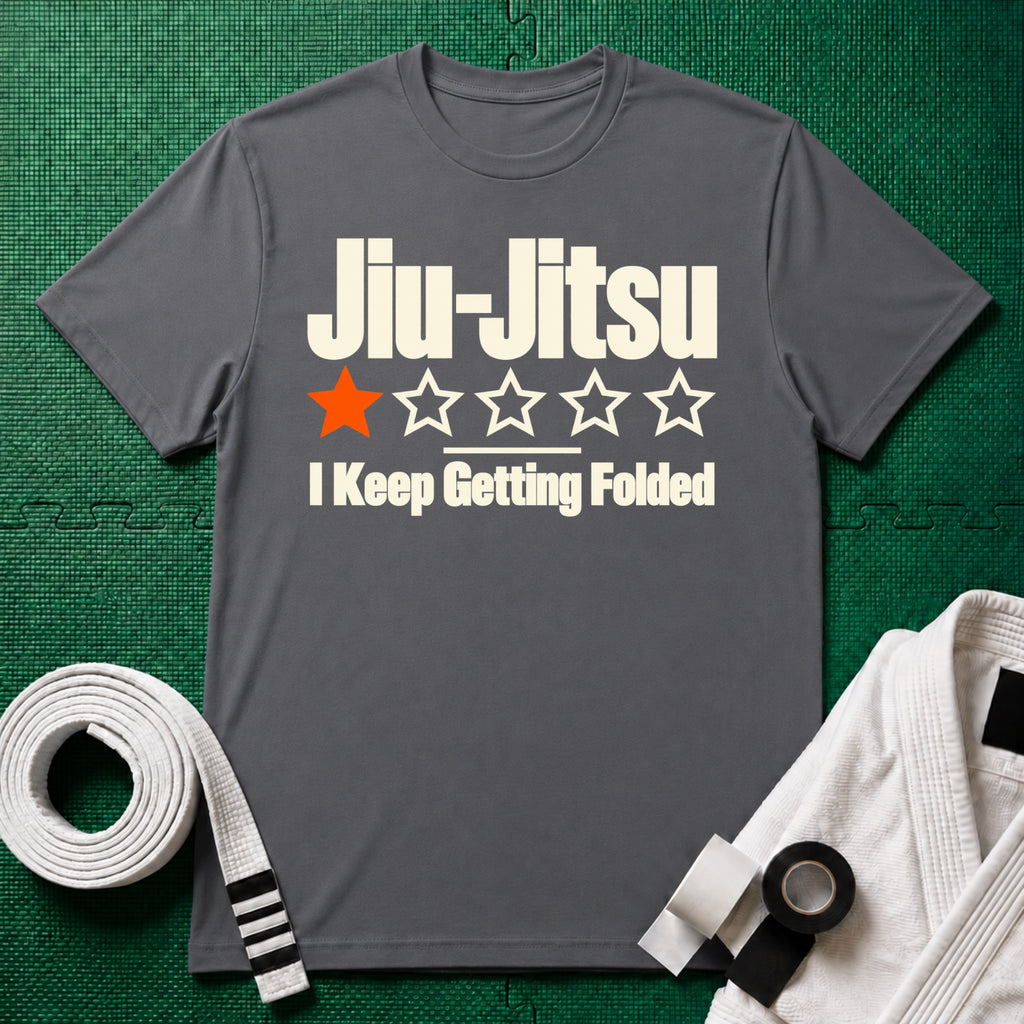 Jiu-Jitsu 1-Star Review T-Shirt, Charcoal