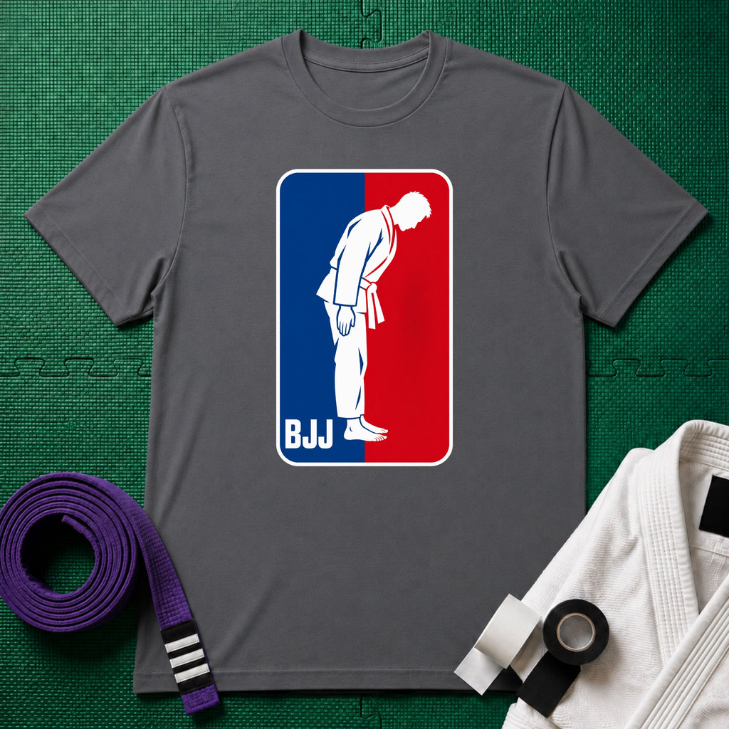 BJJ Man T-Shirt, Charcoal