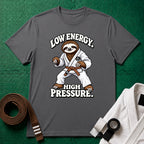 Low Energy Sloth Brown Belt T-Shirt