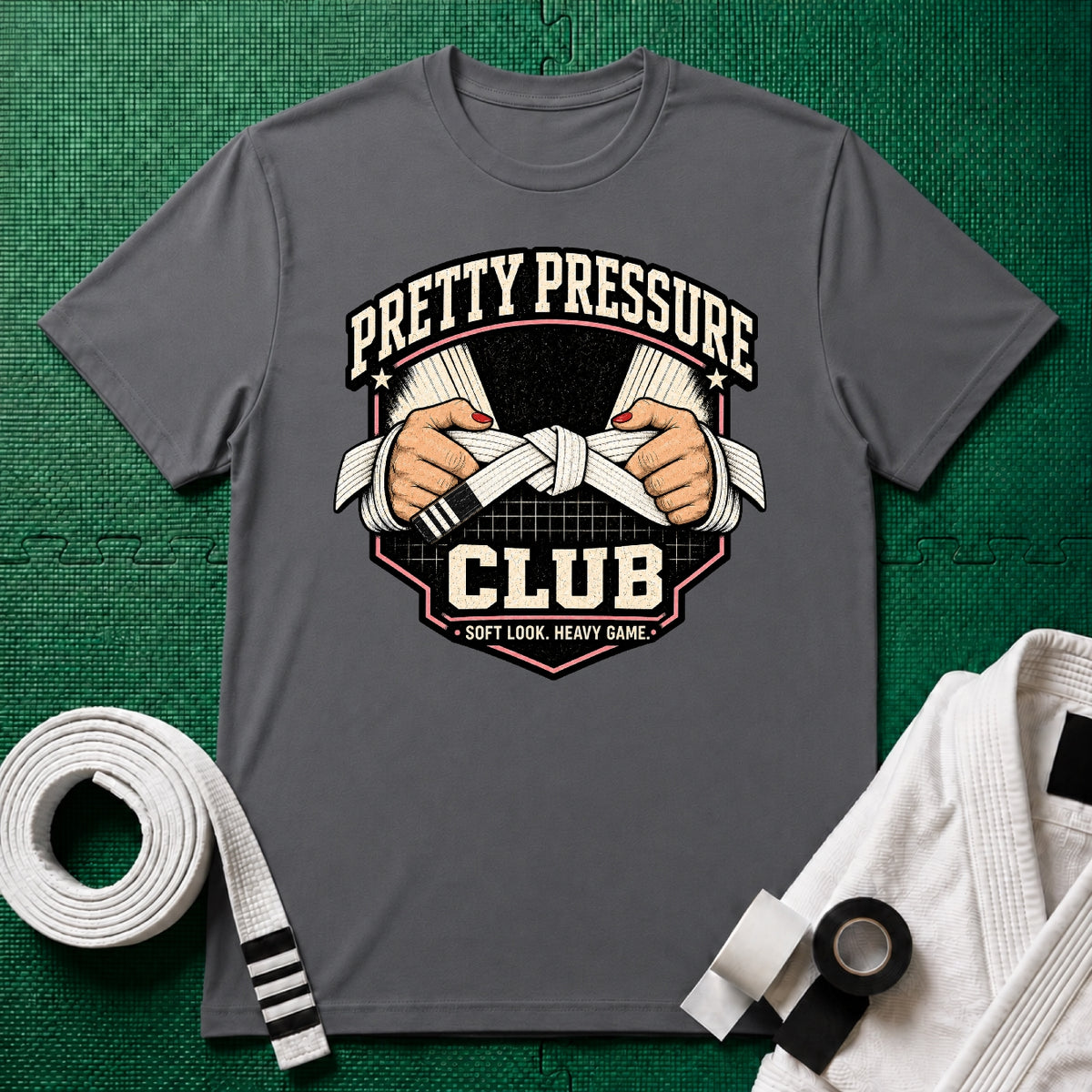 Pretty Pressure White Belt T-Shirt