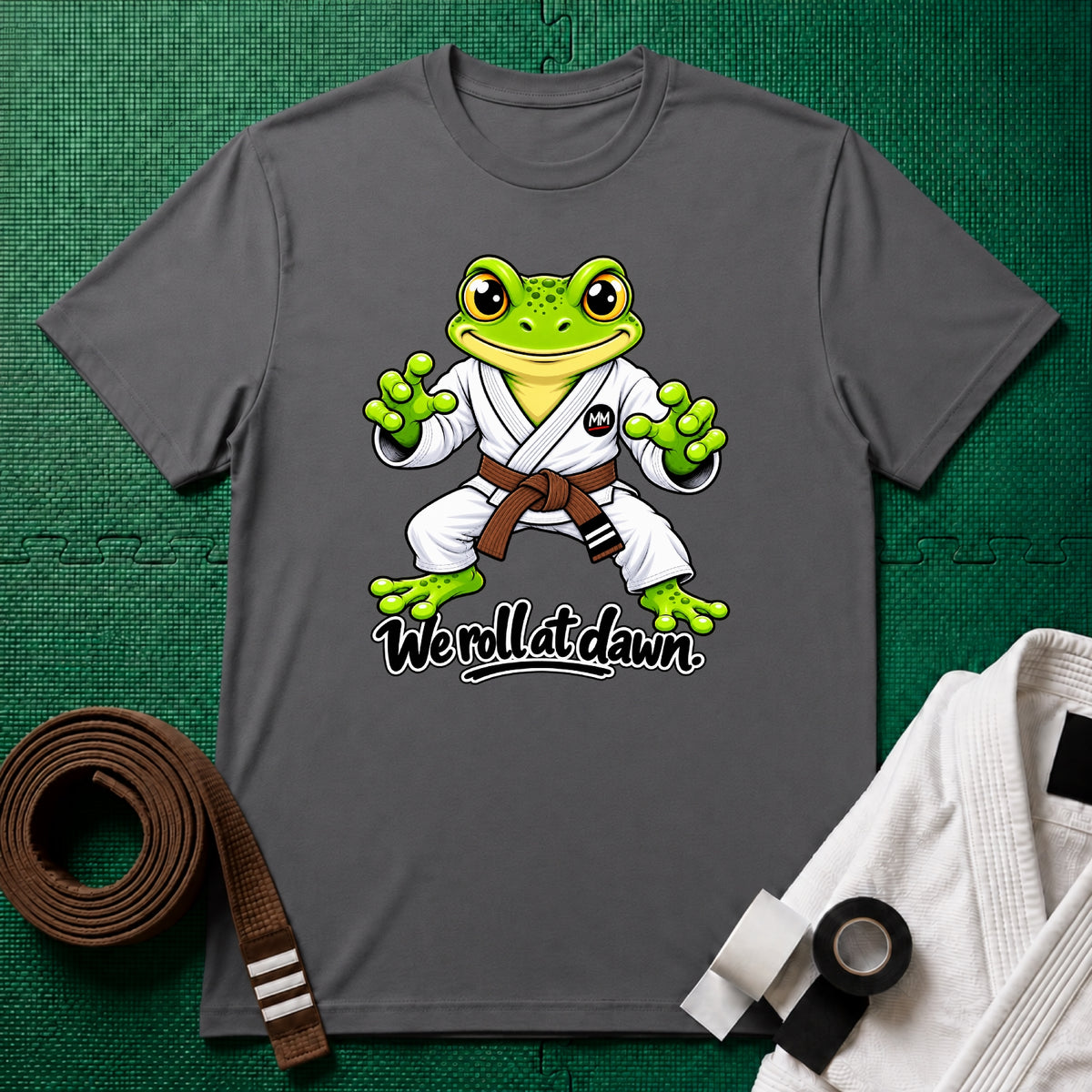 We Roll Brown Belt T-Shirt
