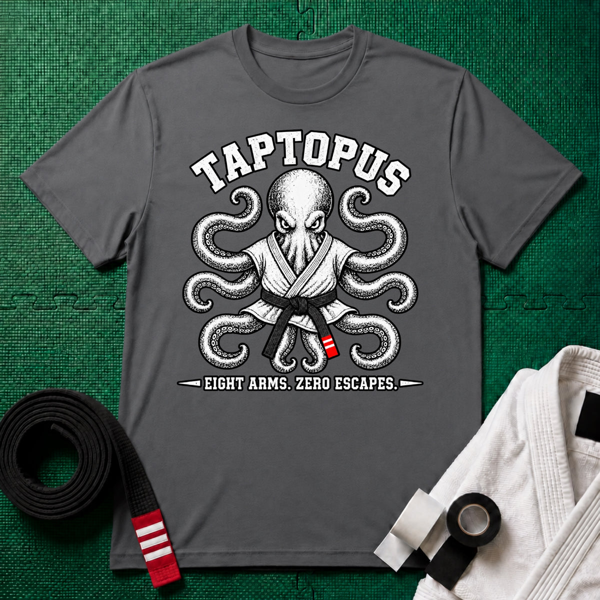 Taptopus Black Belt T-Shirt