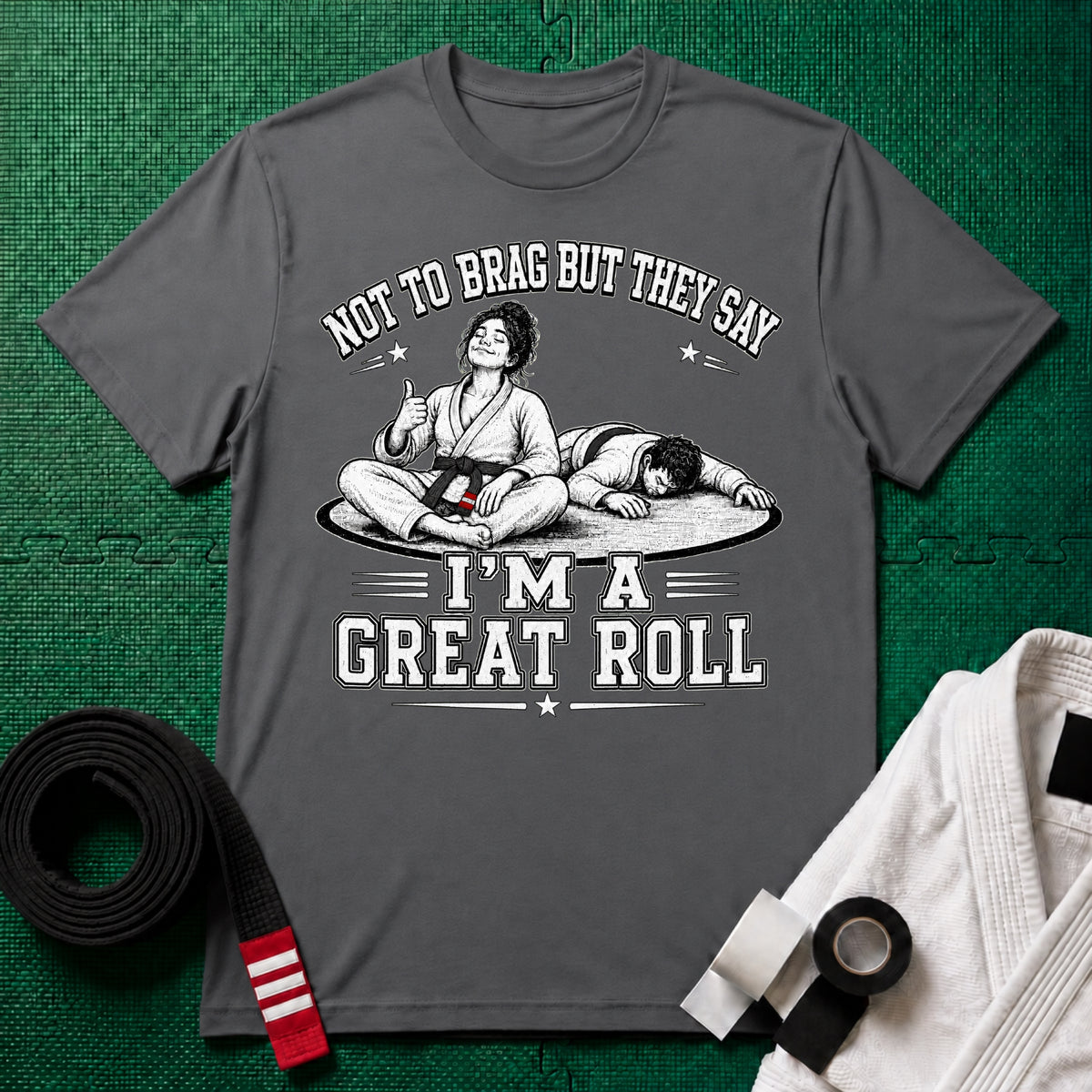 Not to Brag W Black Belt T-Shirt