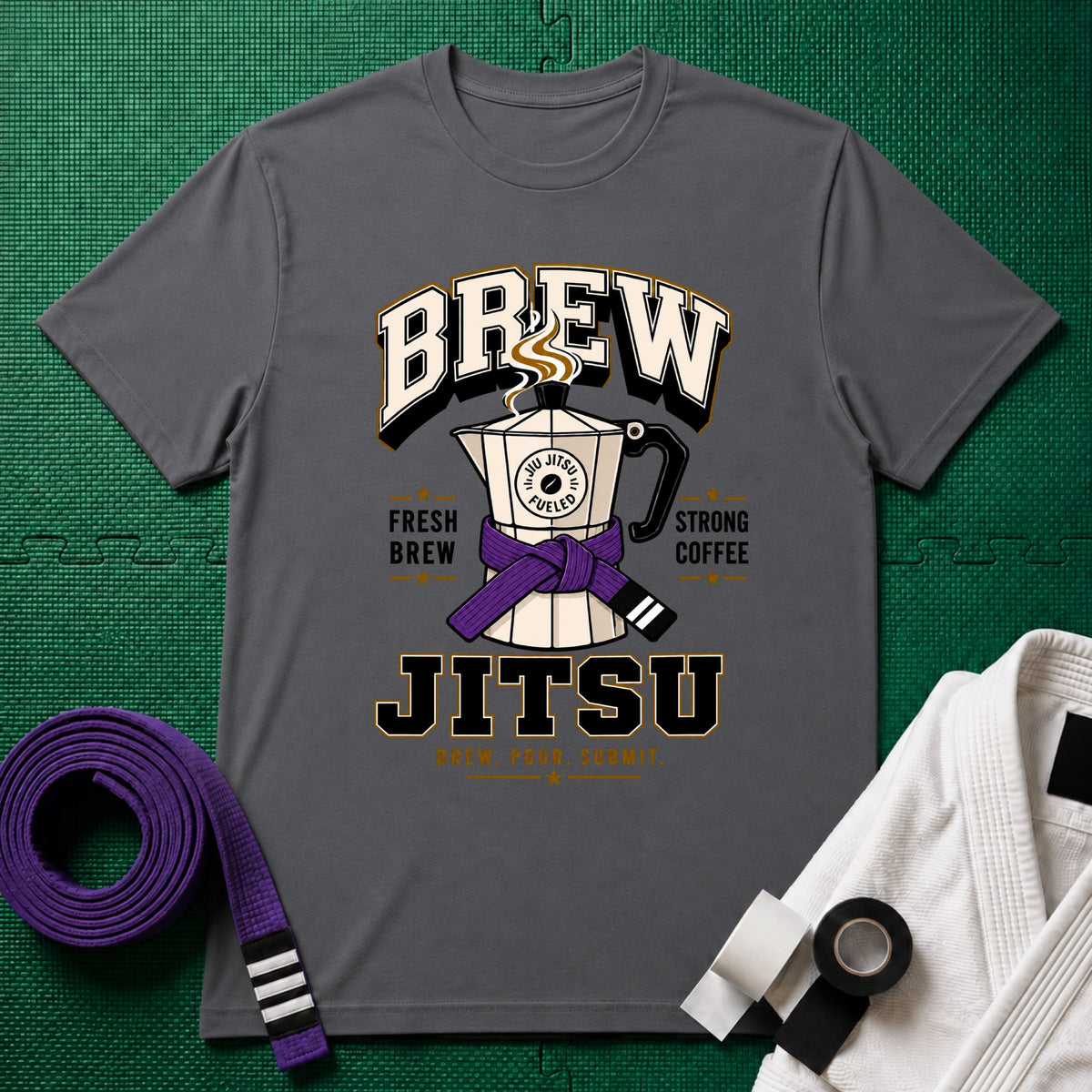 Brew Jitsu Purple belts T-Shirt