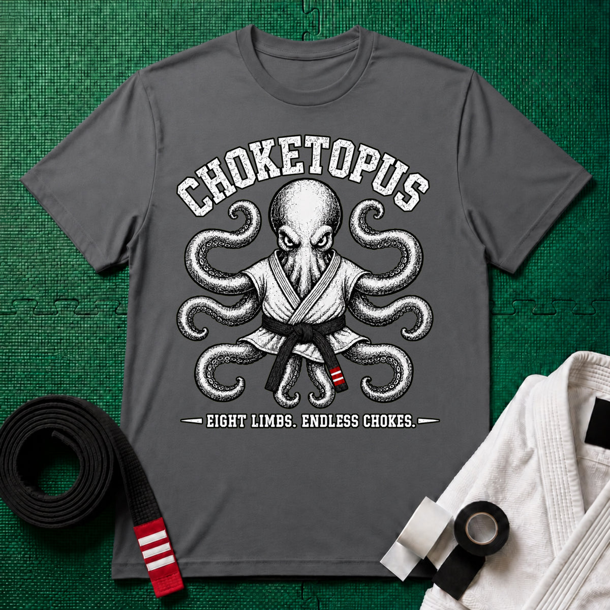 Choketopus Black Belt T-Shirt