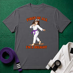 I'm a Delight Purple Belt T-Shirt in Charcoal