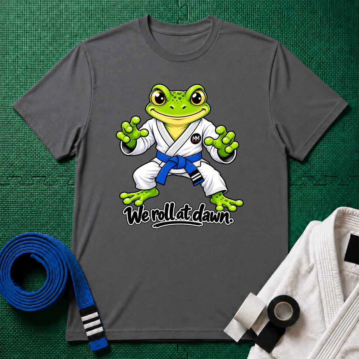 We Roll Blue Belt T-Shirt