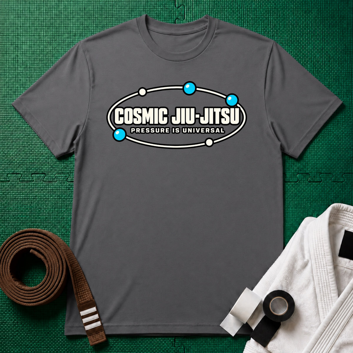 Cosmic Jiu-Jitsu T-Shirt in Charcoal