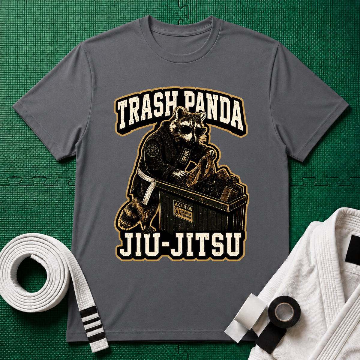 Trash Panda White Belt T-Shirt