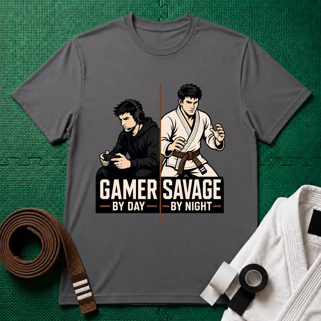 Gamer by Day Brown Belt T-Shirt