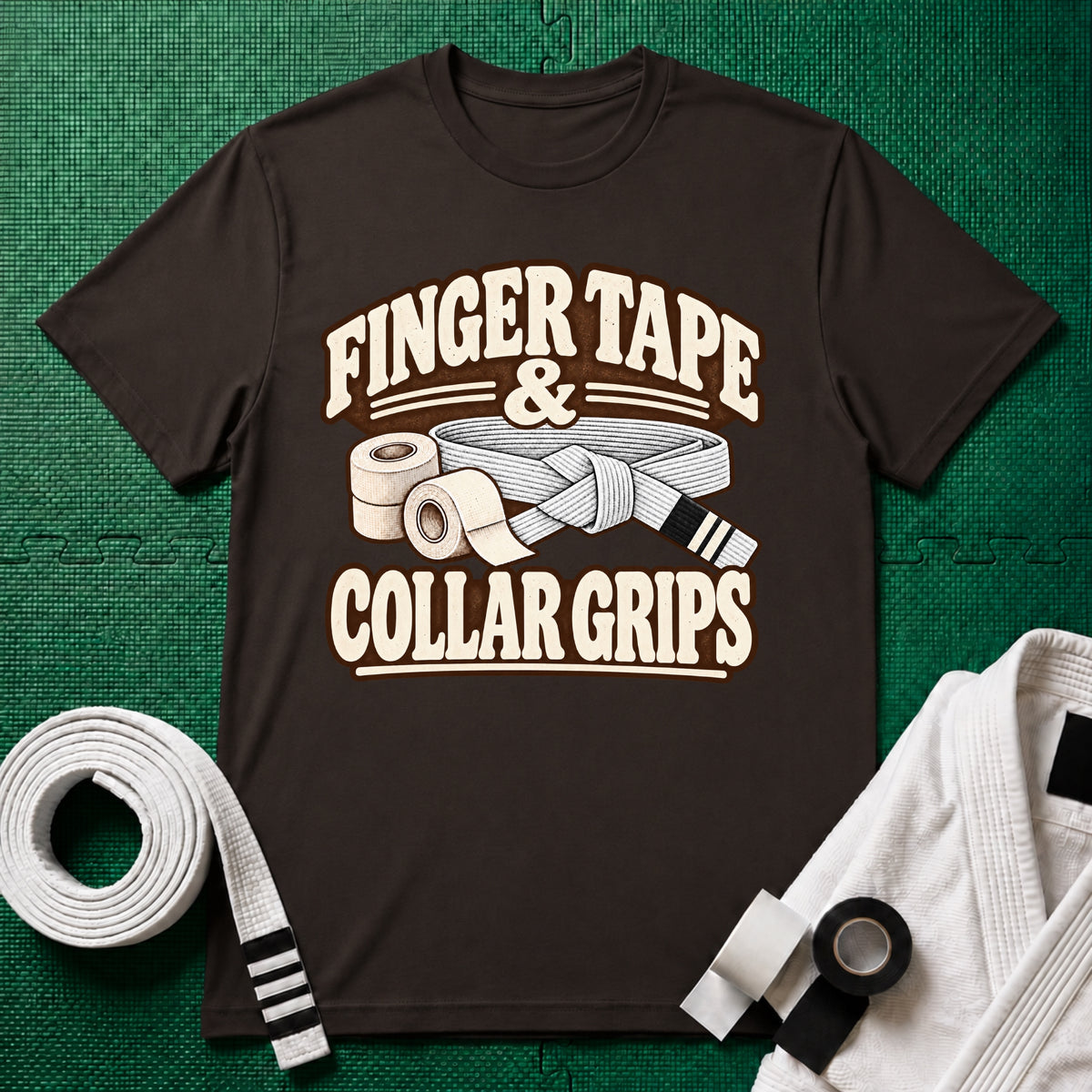 Finger Tape White Belt T-Shirt