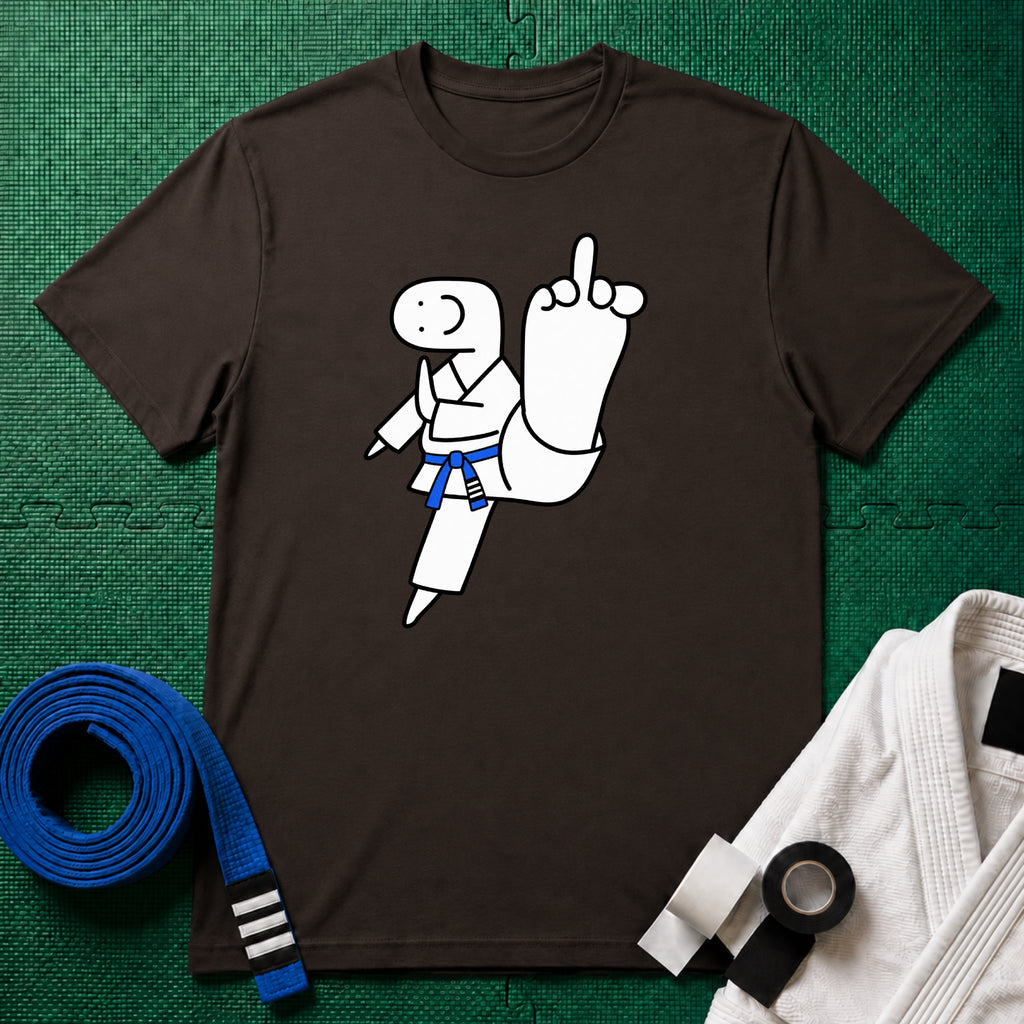 Middle Toe Blue Belt T-Shirt