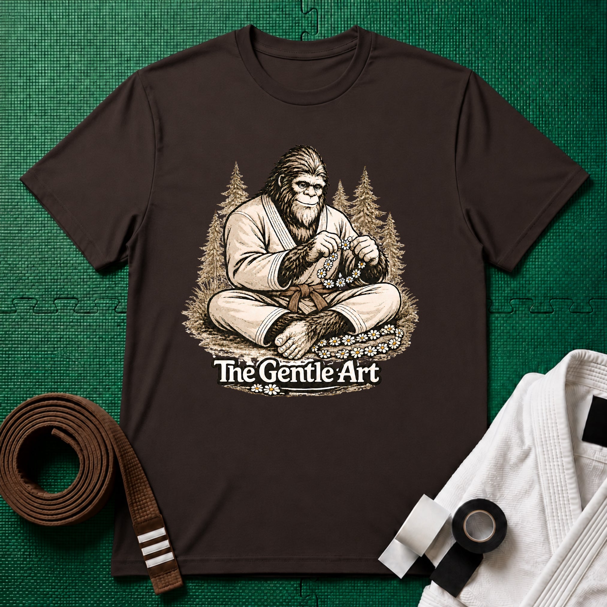Bigfoot Daisy Brown Belt T-Shirt
