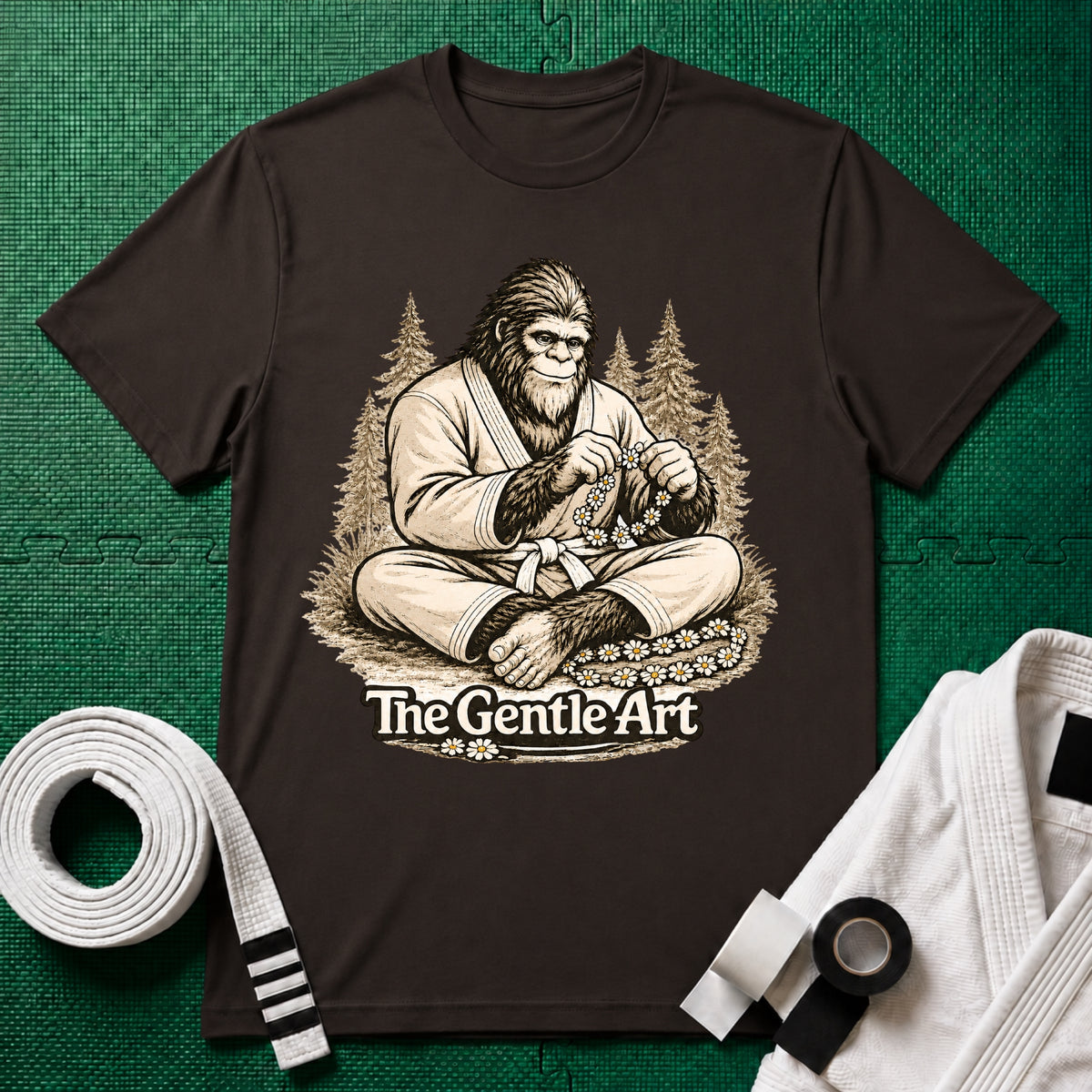 Bigfoot Daisy White Belt T-Shirt