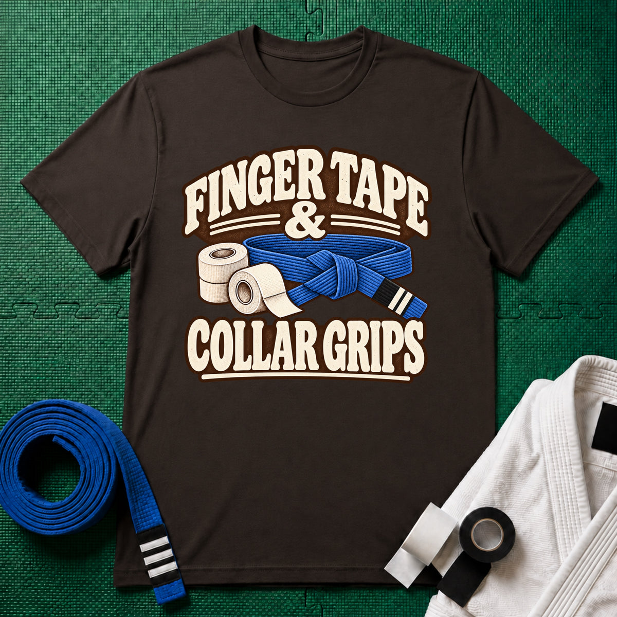 Finger Tape Blue Belt T-Shirt
