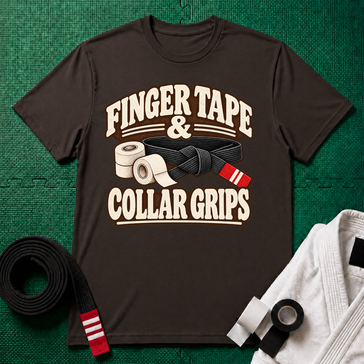 Finger Tape Black Belt T-Shirt