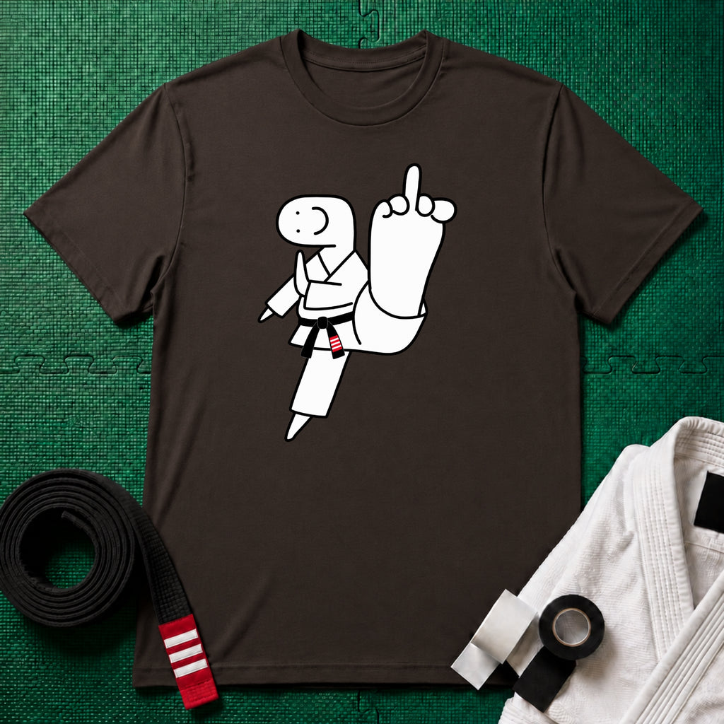 Middle Toe Black Belt T-Shirt