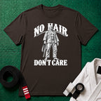 No Hair Don't Care T-Shirt, Dark Chocolate