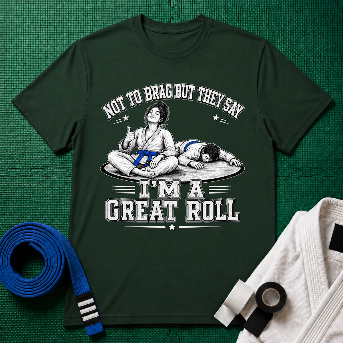 Not to Brag W Blue Belt T-Shirt