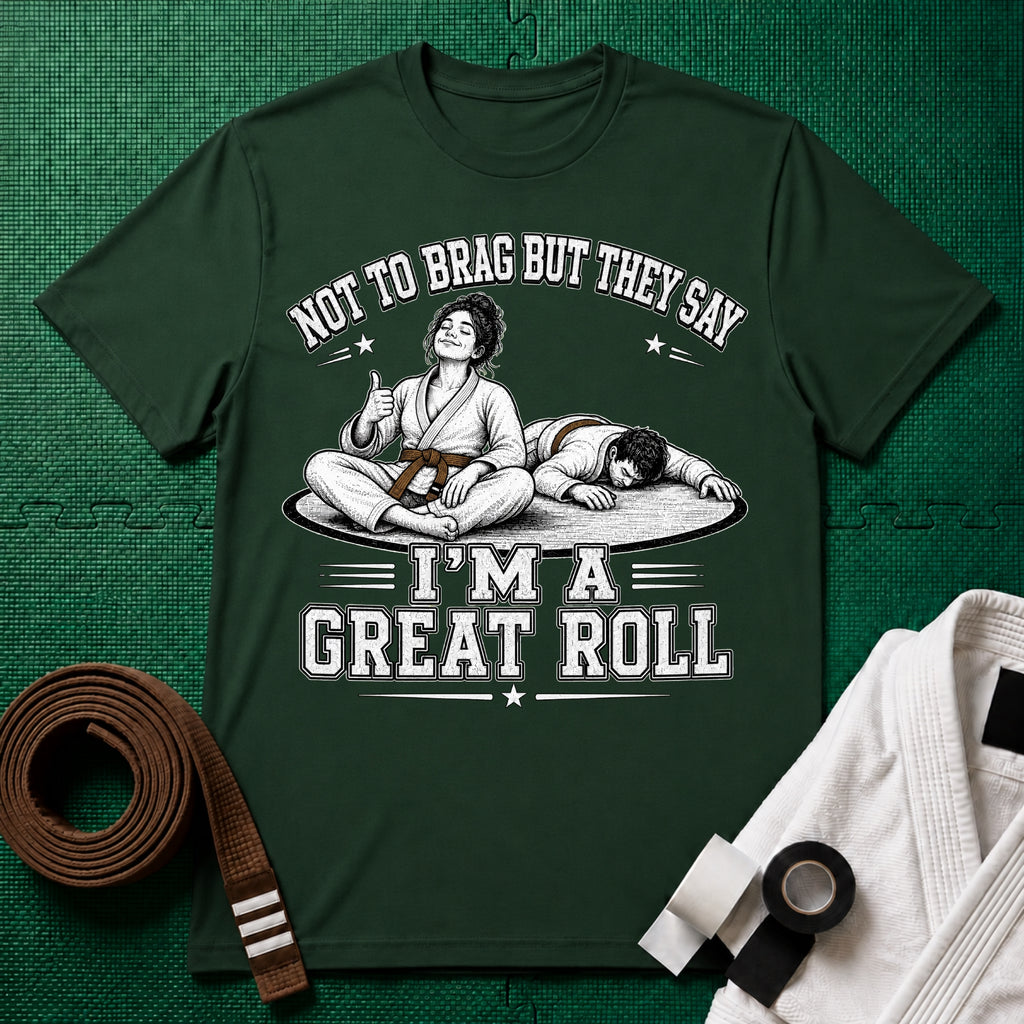 Not to Brag W Brown Belt T-Shirt