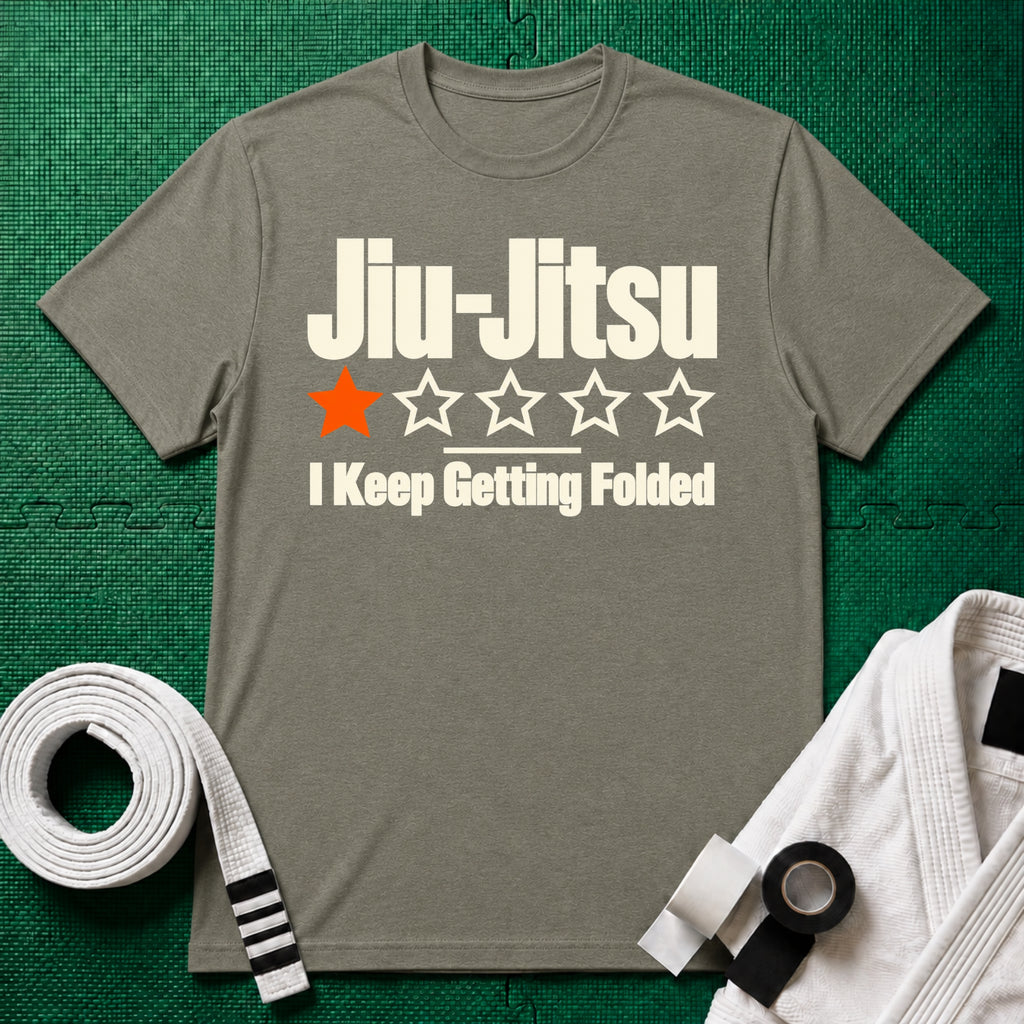 Jiu-Jitsu 1-Star Review T-Shirt, Heather Green