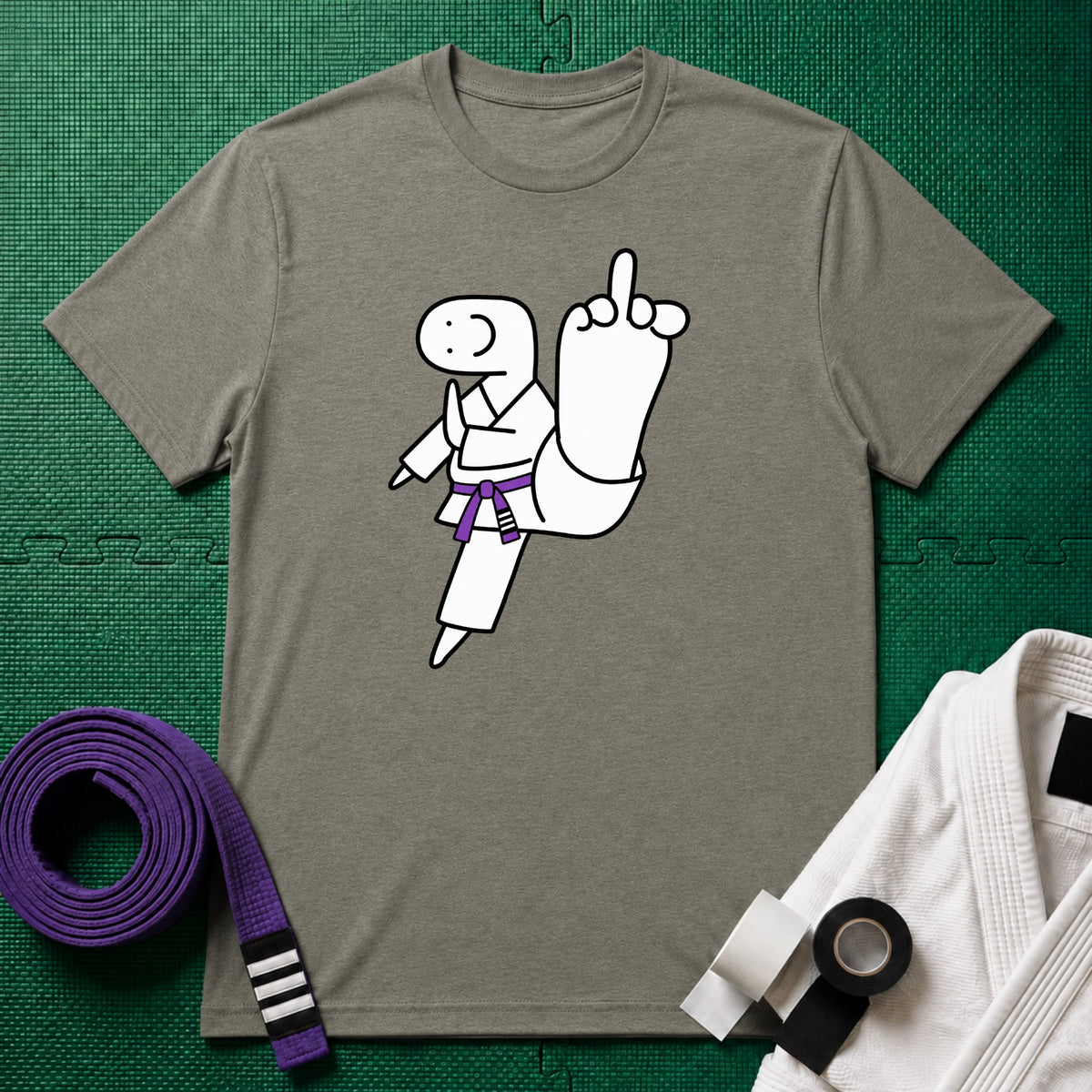Middle Toe Purple Belt T-Shirt