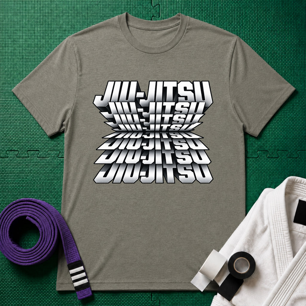 Jiu-Jitsu Graphic T-Shirt in Heather Green