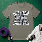 Jiu-Jitsu Graphic T-Shirt in Heather Green