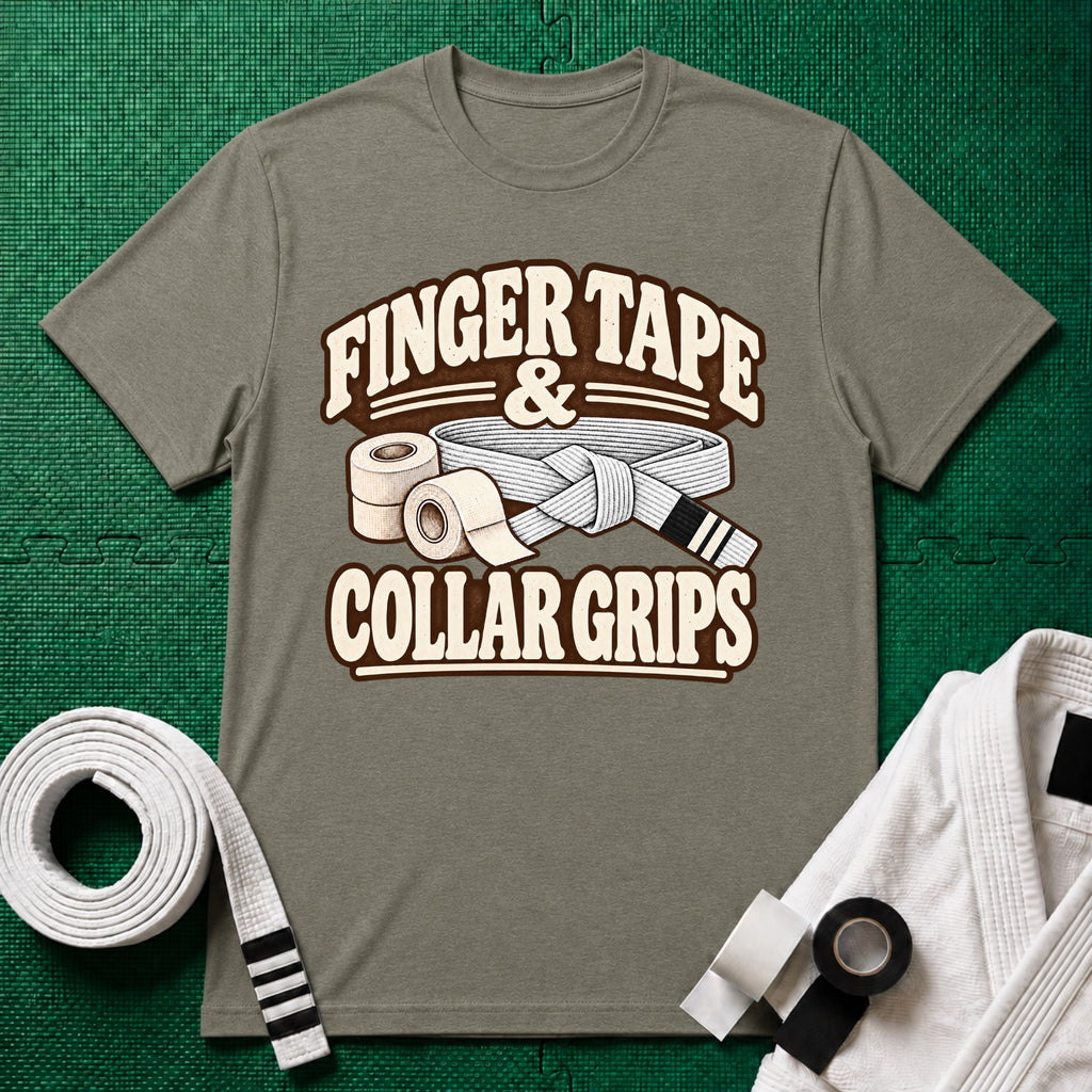Finger Tape White Belt T-Shirt