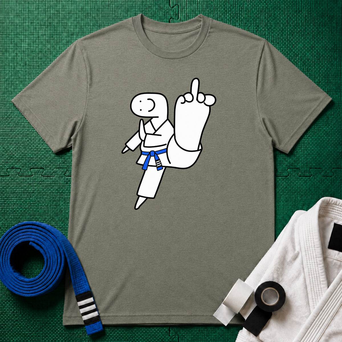 Middle Toe Blue Belt T-Shirt