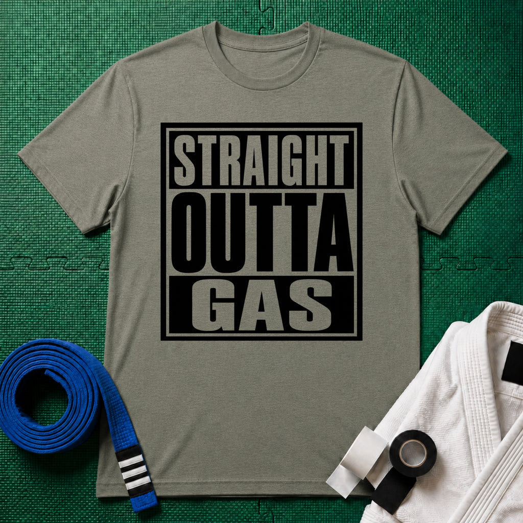 Straight Outta Gas T-Shirt, Heather Green