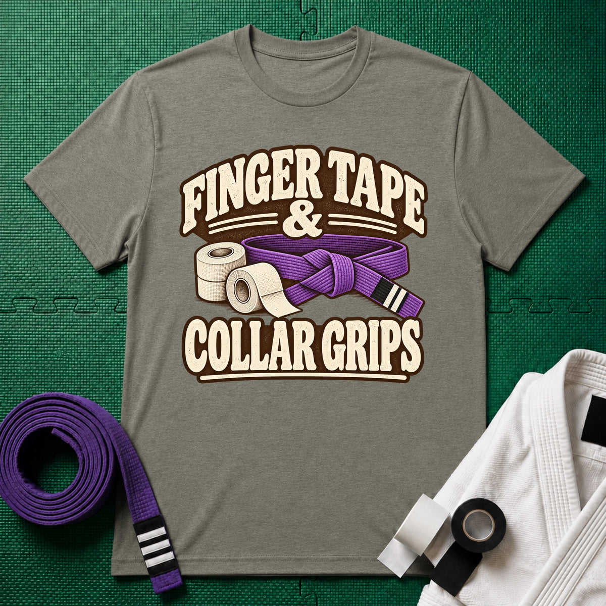 Finger Tape Purple Belt T-Shirt