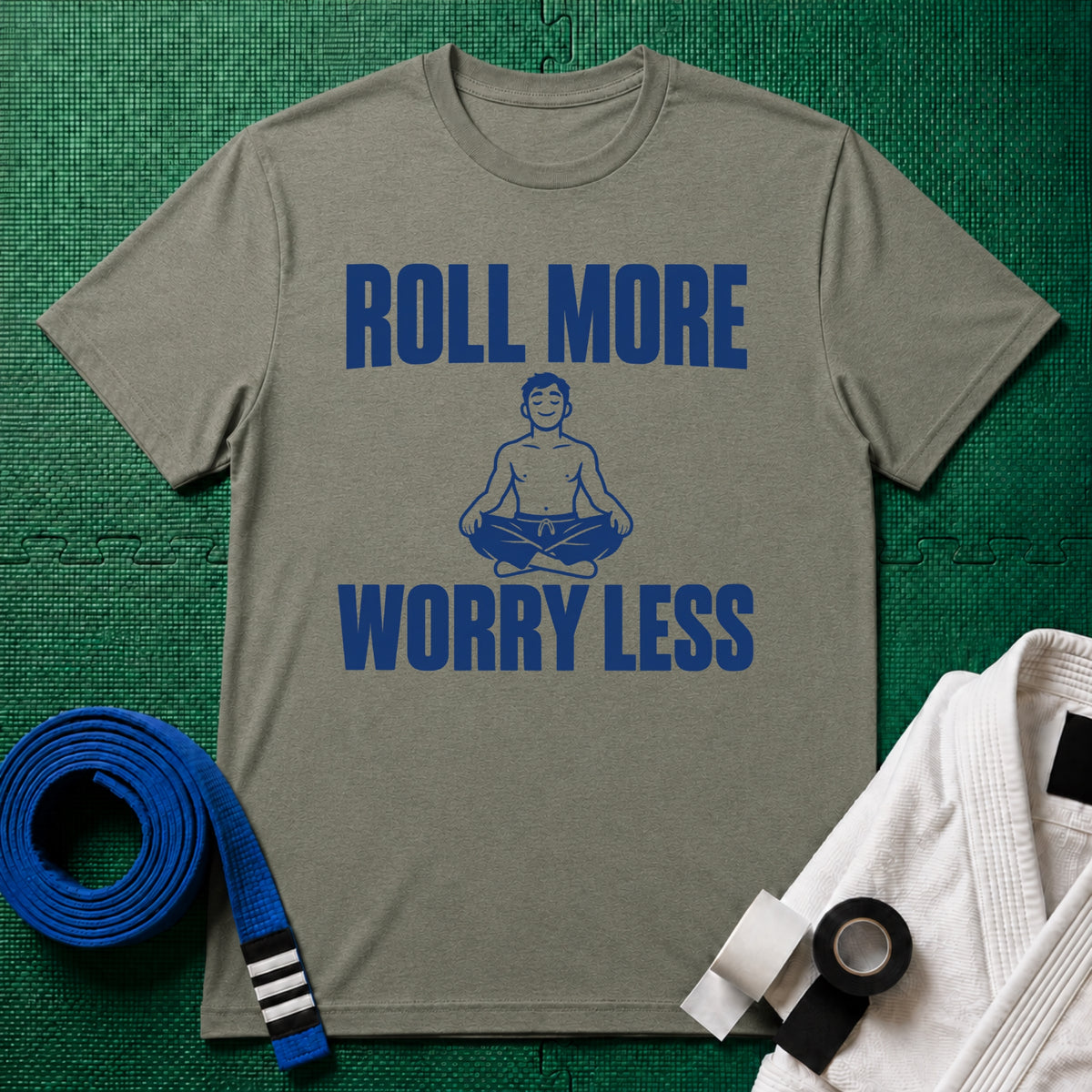 More Rolls T-Shirt in Heather Green