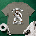 Low Energy Sloth White Belt T-Shirt