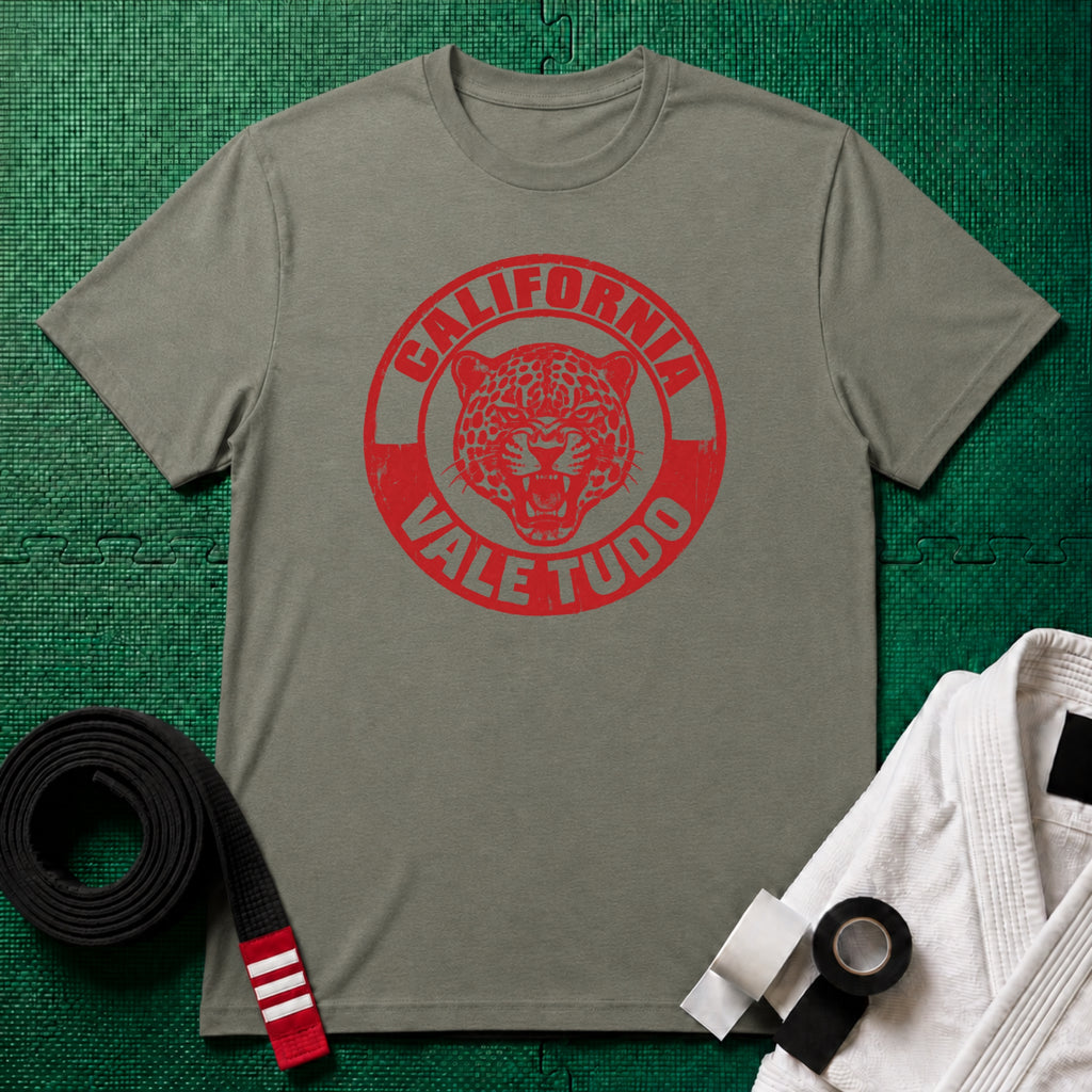 California Vale Tudo T-Shirt, Heather Military Green