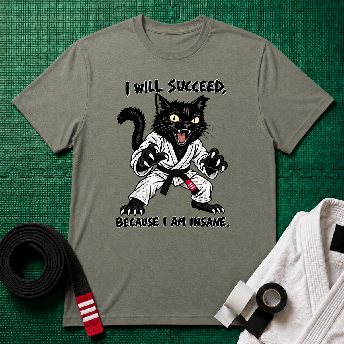 Succeed Black Belt T-Shirt