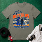 Life is Better T-Shirt in Heather Military Green