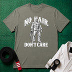 No Hair Don't Care T-Shirt, Heather Military Green