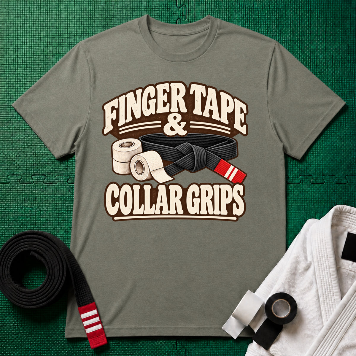 Finger Tape Black Belt T-Shirt