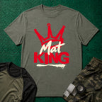 Mat King T-Shirt in Heather Military Green