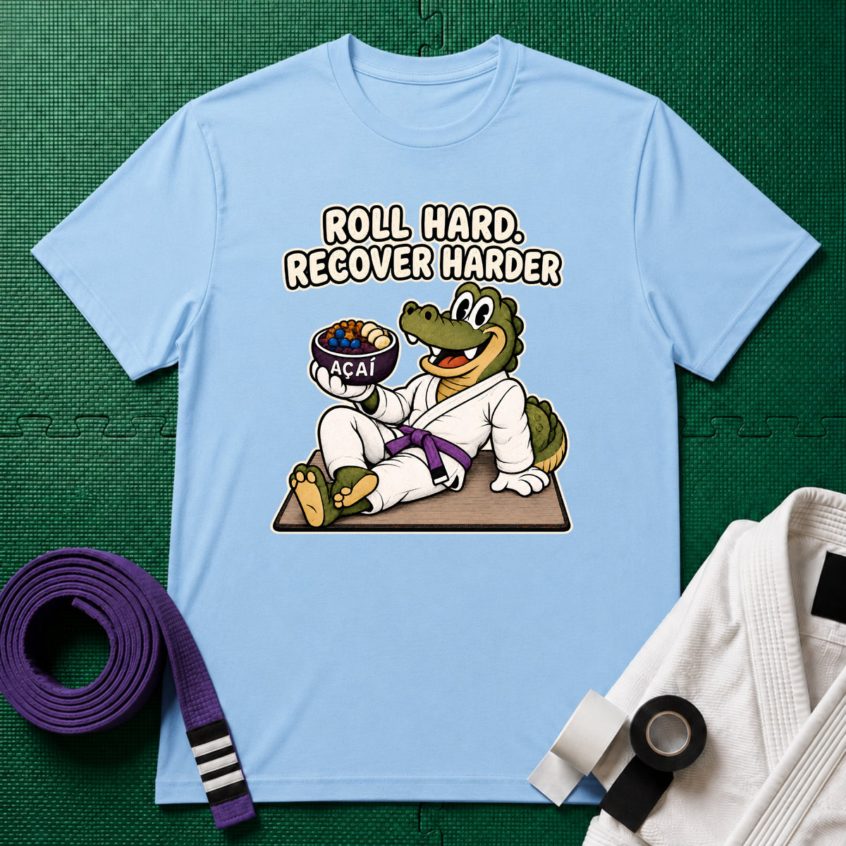 Roll Hard Purple Belt T-Shirt