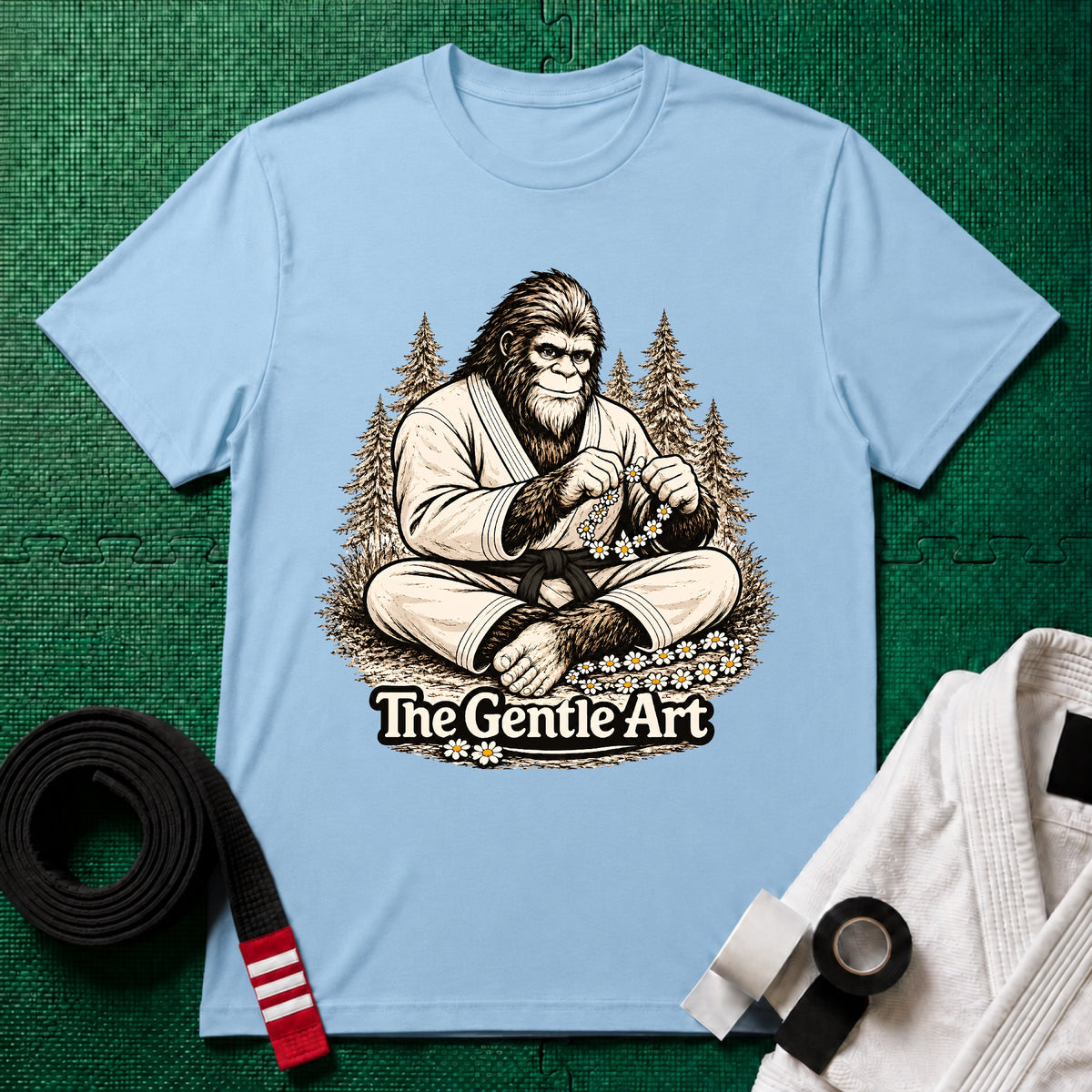 Bigfoot Daisy Black Belt T-Shirt