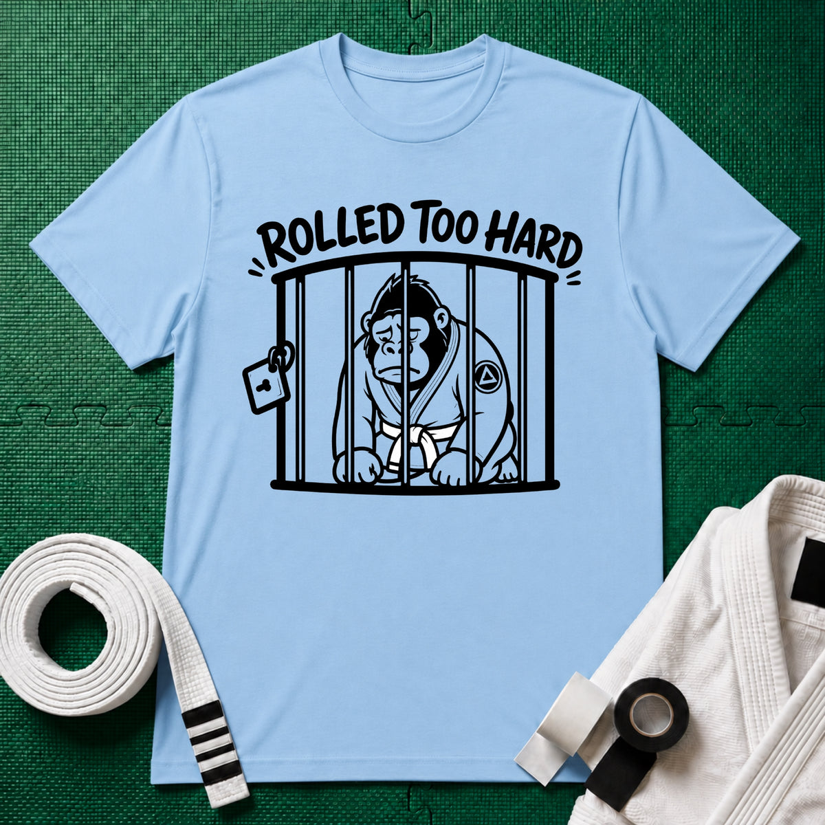 Rolled too Hard White Belt T-Shirt