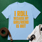 Hot Girlfriend T-Shirt in Light Blue