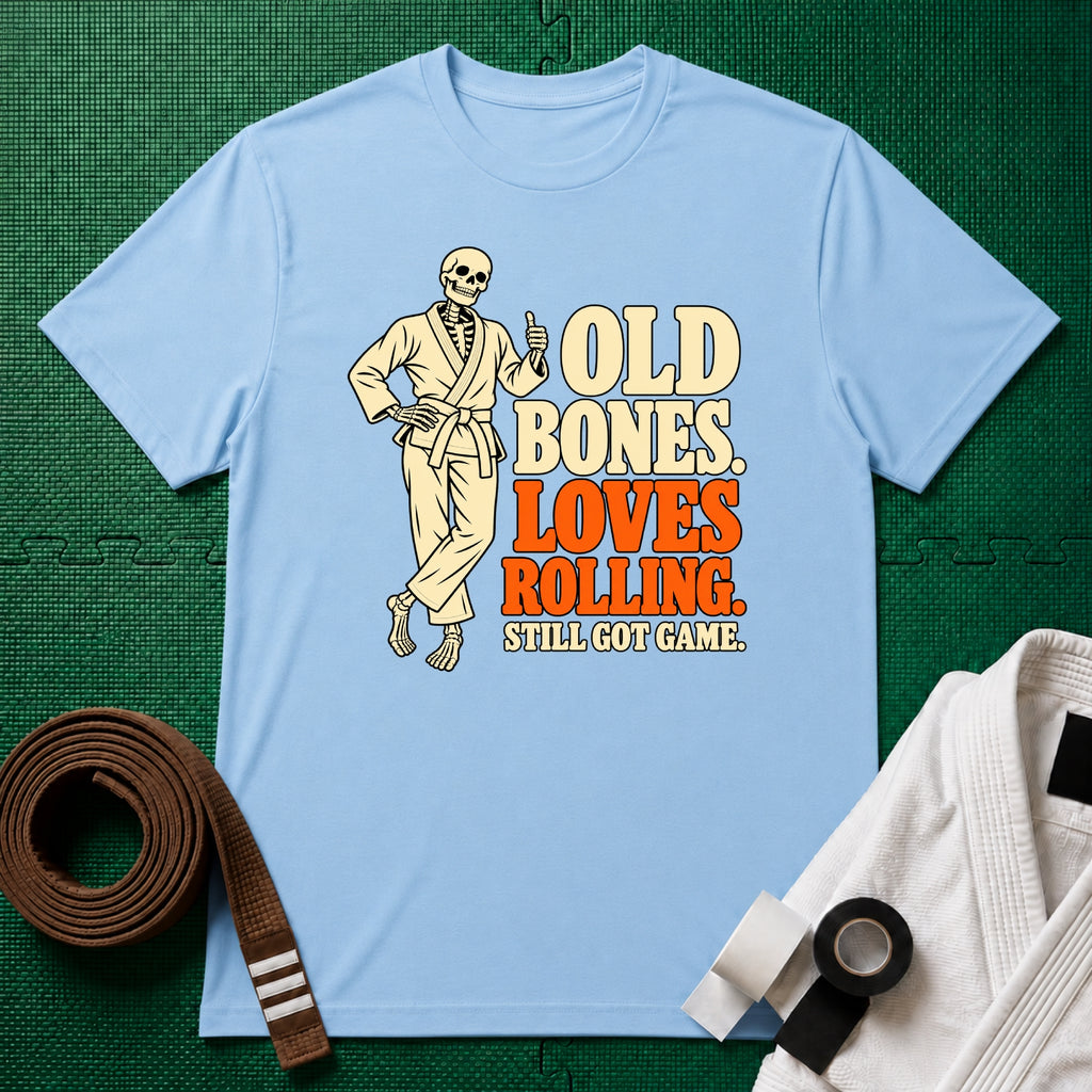 Old Bones T-Shirt in Light Blue