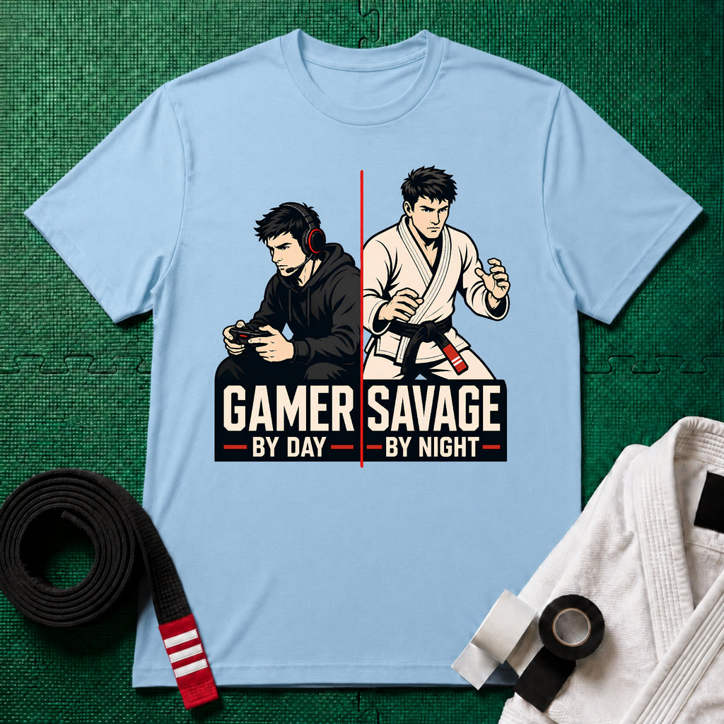 Gamer by Day Black Belt T-Shirt
