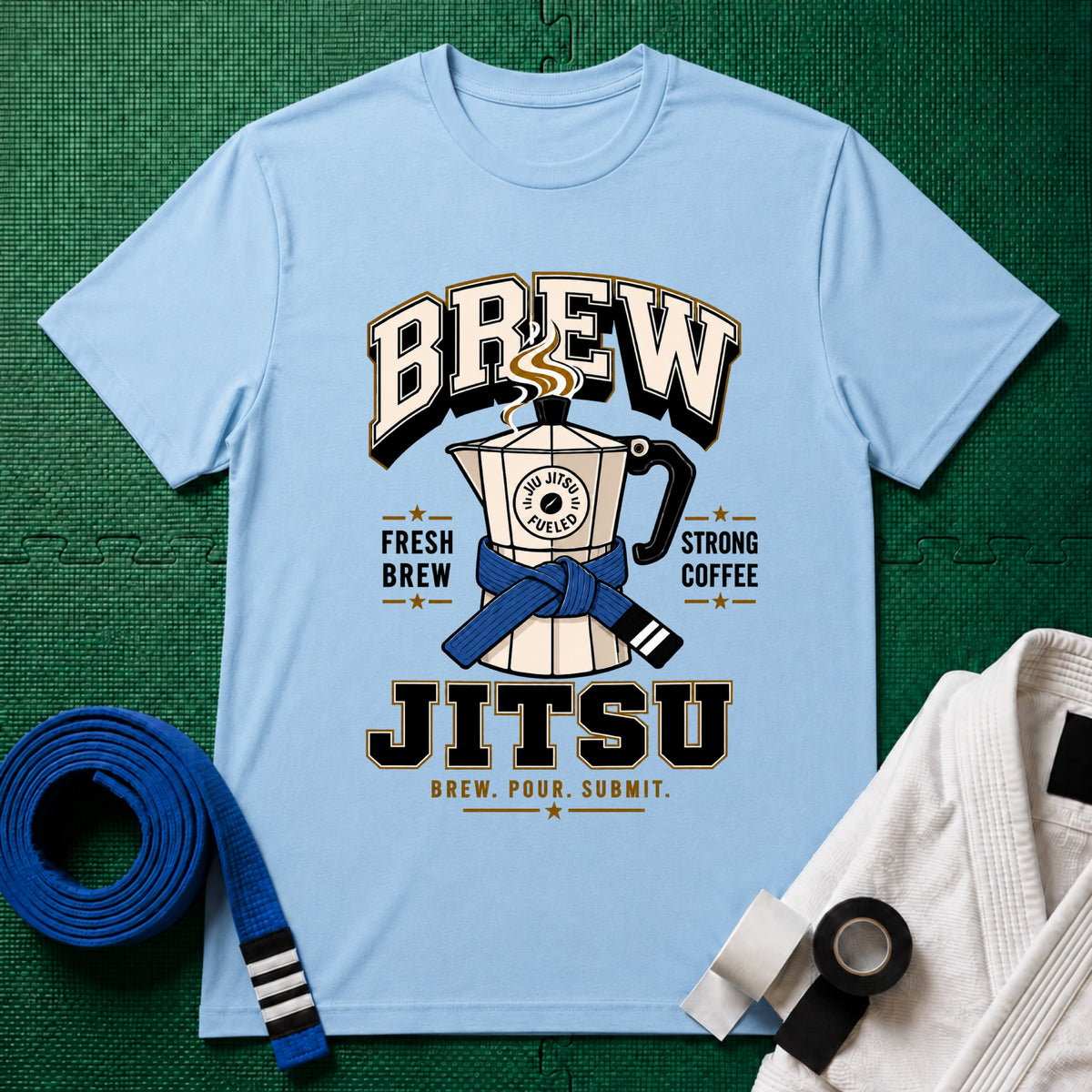 Brew Jitsu Blue belts T-Shirt