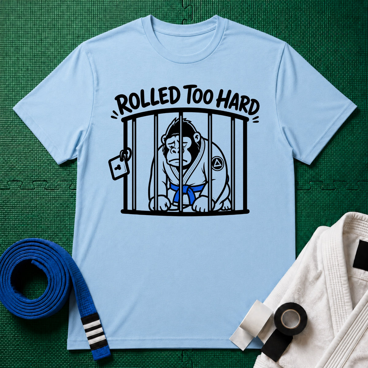 Rolled too Hard Blue Belt T-Shirt